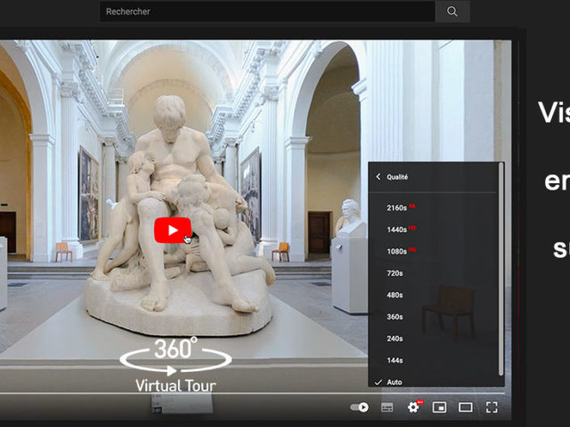 Visite virtuelle vidéo 360° YouTube