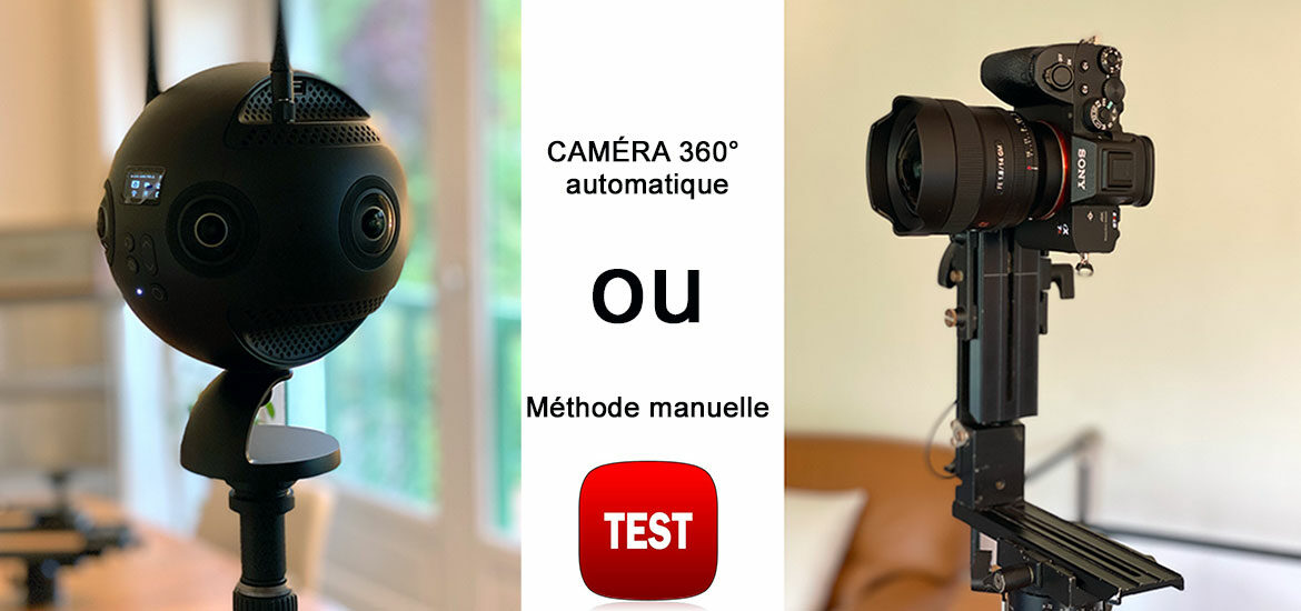caméra 360° automatique ou hybride reflex méthode classique